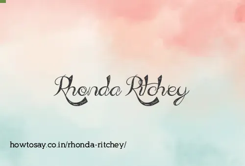 Rhonda Ritchey