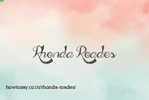 Rhonda Roades