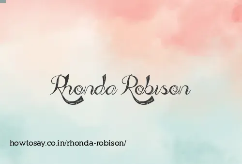 Rhonda Robison