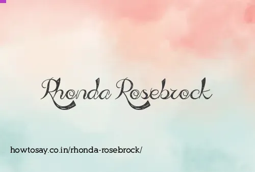 Rhonda Rosebrock