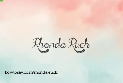 Rhonda Ruch