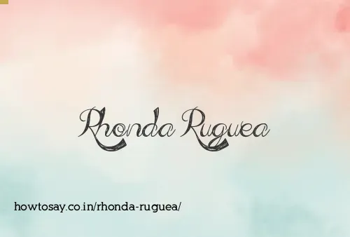 Rhonda Ruguea