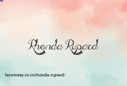 Rhonda Rupard