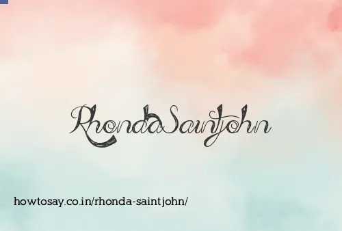 Rhonda Saintjohn