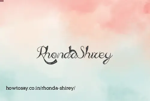 Rhonda Shirey