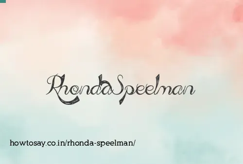 Rhonda Speelman