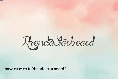 Rhonda Starboard