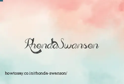 Rhonda Swanson