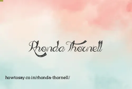 Rhonda Thornell