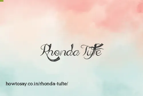 Rhonda Tufte