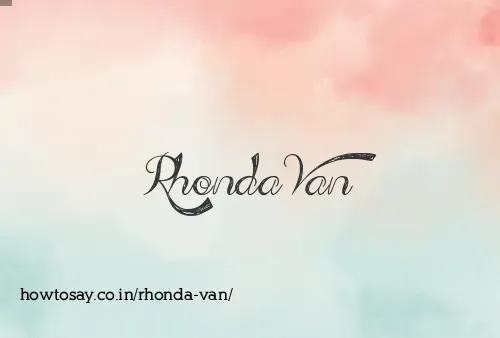 Rhonda Van