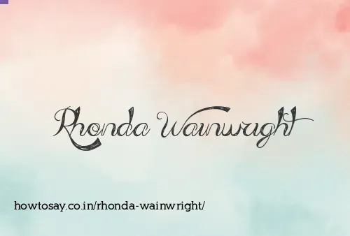 Rhonda Wainwright