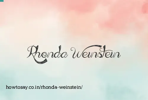 Rhonda Weinstein
