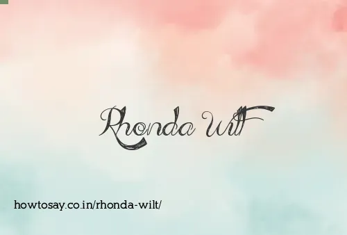 Rhonda Wilt