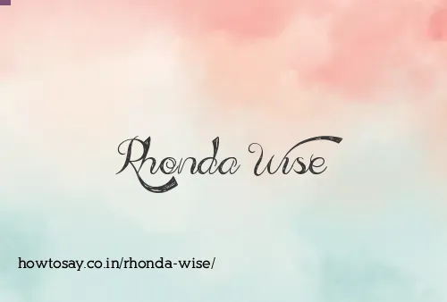 Rhonda Wise