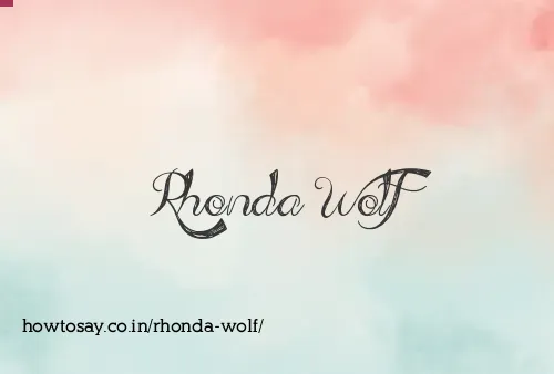Rhonda Wolf