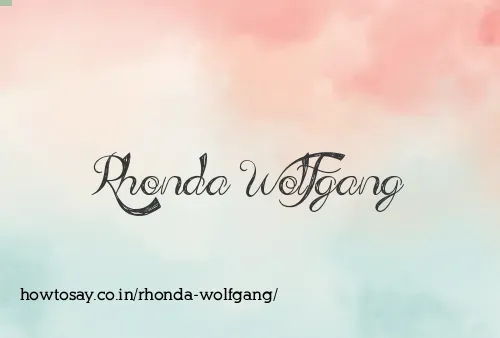 Rhonda Wolfgang