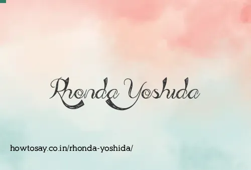 Rhonda Yoshida