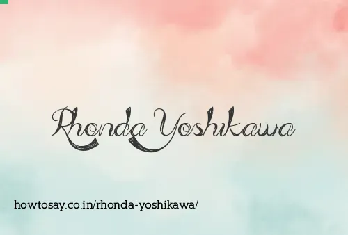 Rhonda Yoshikawa