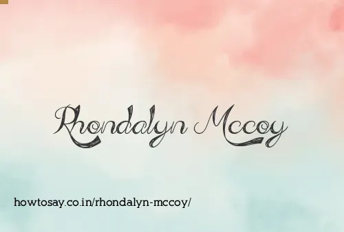 Rhondalyn Mccoy