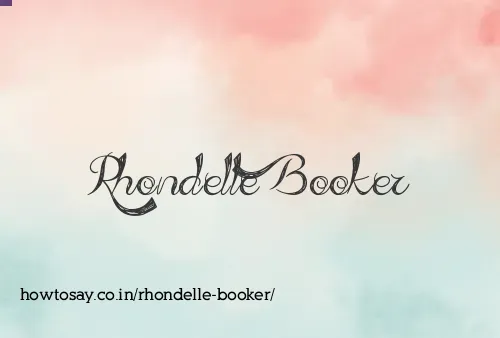 Rhondelle Booker