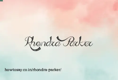 Rhondra Parker