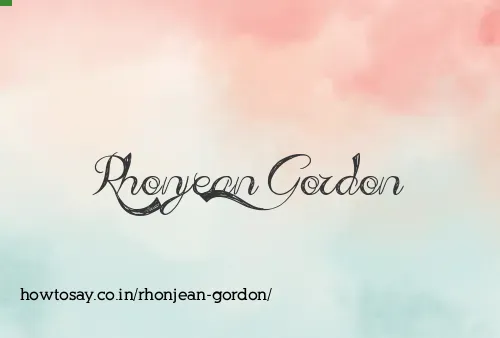 Rhonjean Gordon