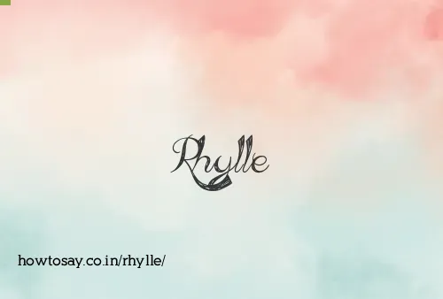 Rhylle