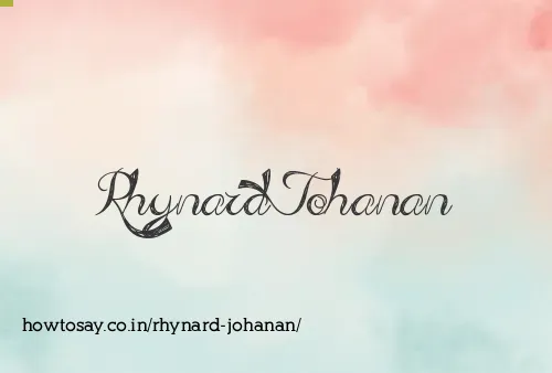 Rhynard Johanan