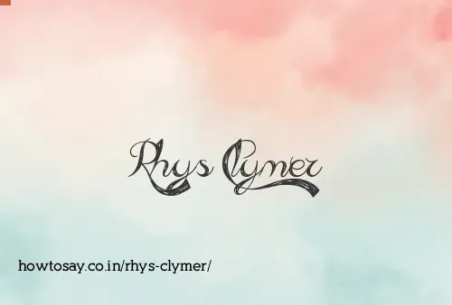 Rhys Clymer