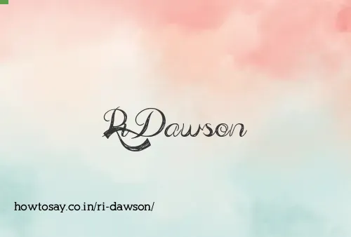 Ri Dawson