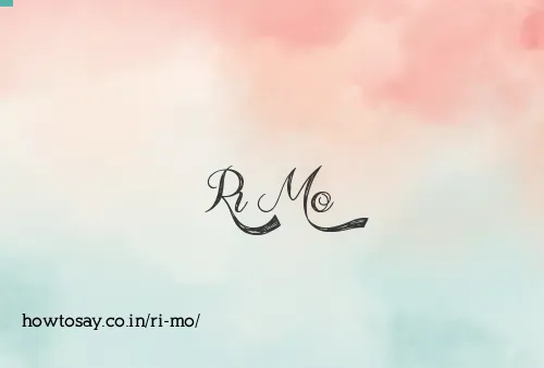 Ri Mo