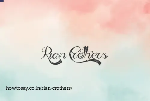 Rian Crothers