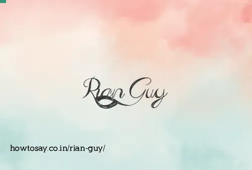 Rian Guy