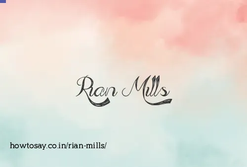 Rian Mills