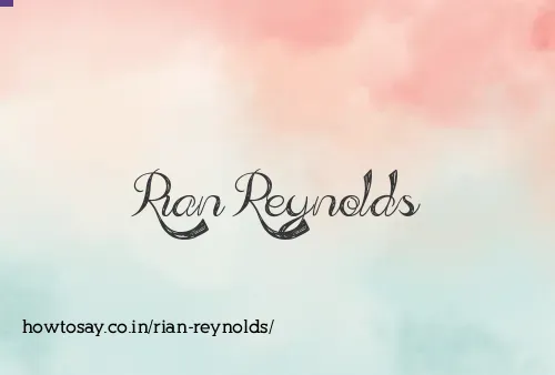 Rian Reynolds