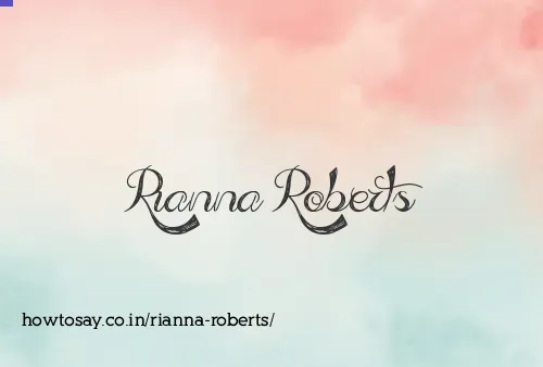 Rianna Roberts