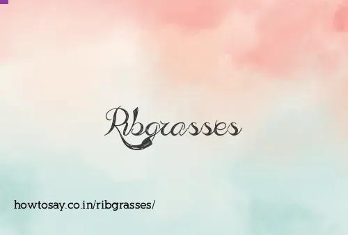 Ribgrasses