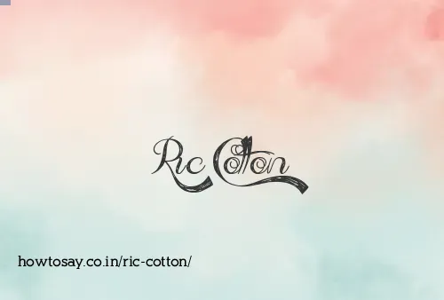 Ric Cotton