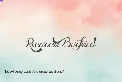 Ricardo Burford
