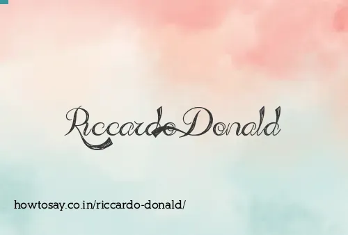 Riccardo Donald