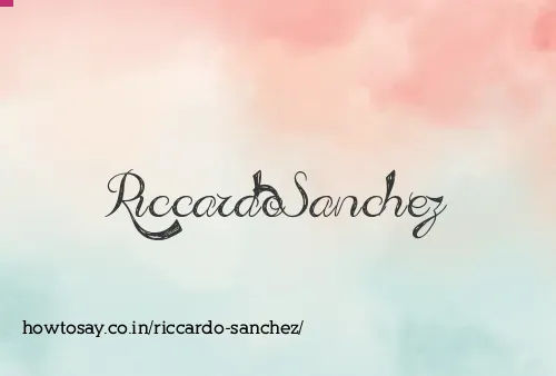Riccardo Sanchez