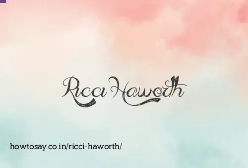 Ricci Haworth
