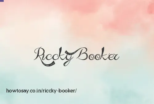 Riccky Booker