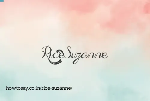 Rice Suzanne
