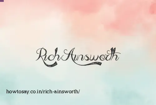 Rich Ainsworth