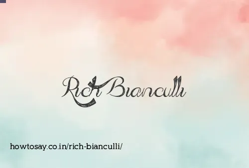 Rich Bianculli