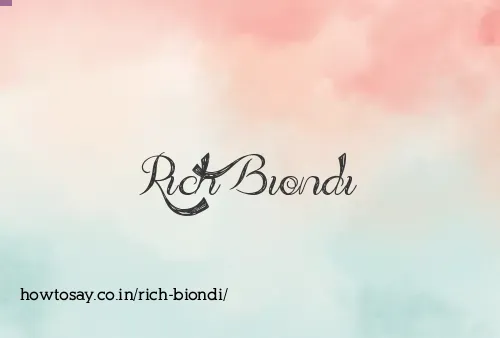 Rich Biondi
