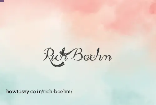 Rich Boehm