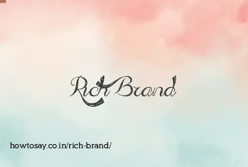 Rich Brand